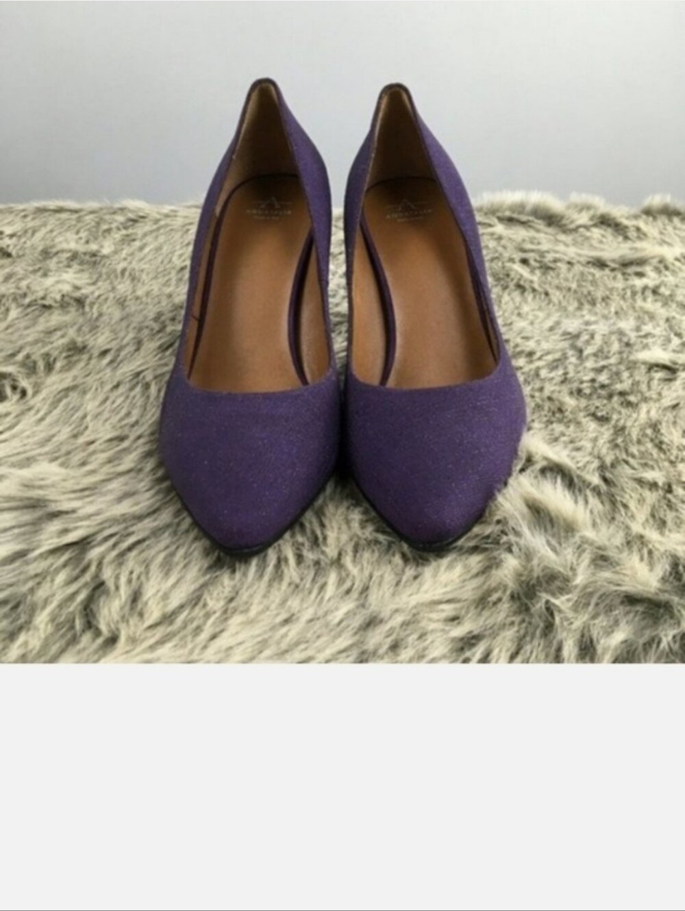 Aquatalia Purple Pointed-Toe High Heel Pumps - Picture 12 of 14